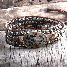 Load image into Gallery viewer, Dalmatian Jasper Nurturing Boho Bracelet