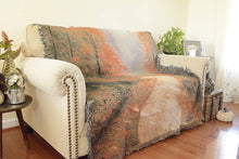 Load image into Gallery viewer, Autumn Authentic Tapestry Throw Blanket - Decorative Orange Fall Leaves Forest Woven Stitched Design - 50&quot; x 60&quot;