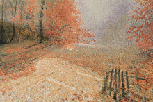 Load image into Gallery viewer, Autumn Authentic Tapestry Throw Blanket - Decorative Orange Fall Leaves Forest Woven Stitched Design - 50&quot; x 60&quot;