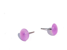 Load image into Gallery viewer, Lilac Opal Small Disc Stud Earrings