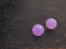 Load image into Gallery viewer, Lilac Opal Small Disc Stud Earrings