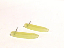 Load image into Gallery viewer, Soft Yellow Moonglow Dagger Stud Earrings