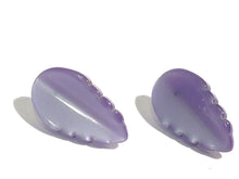 Load image into Gallery viewer, Lavender Moonglow Elm Leaf Stud Earrings