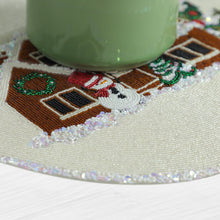Load image into Gallery viewer, Beaded Gingerbread House Placemats