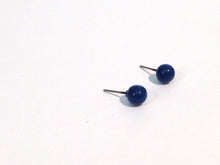 Load image into Gallery viewer, Tiny Blue Studs | Blue Stud Earrings | Aqua Blue Mini Dotties - lucite post stud earrings