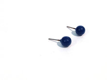 Load image into Gallery viewer, Tiny Blue Studs | Blue Stud Earrings | Aqua Blue Mini Dotties - lucite post stud earrings