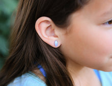 Load image into Gallery viewer, Marquis Moonglow Pastel Tone Stud Earring Set - Lucite Post Earrings - Pink Light Blue Yellow