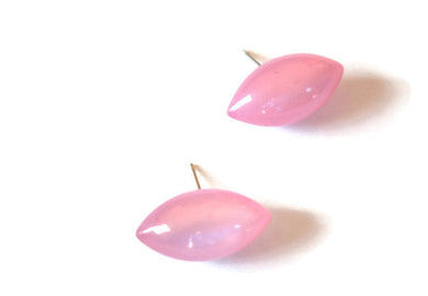 Tulip Pink Moonglow Pod Stud Earrings