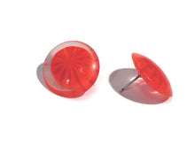 Load image into Gallery viewer, Orange Slice Lucite Disc Stud Earrings