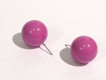 Load image into Gallery viewer, Lilac Purple Ball Stud Earrings