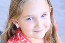 Load image into Gallery viewer, Lavender &amp; White Sliding Daisy Stud Earrings