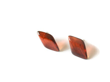 Load image into Gallery viewer, Tortoise Brown Sliding Diamond Stud Earrings