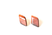 Load image into Gallery viewer, Tortoise Brown Sliding Diamond Stud Earrings