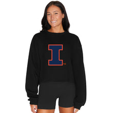 Load image into Gallery viewer, Illinois Fighting Illini Black Crewneck