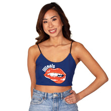 Load image into Gallery viewer, Illinois Fighting Illini Lips Spaghetti Tank