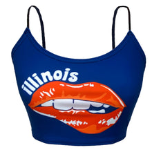 Load image into Gallery viewer, Illinois Fighting Illini Lips Spaghetti Tank