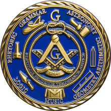 Load image into Gallery viewer, GL8-002 Masonic Illuminati FreeMason Lodge secret freemasonry challenge coin