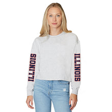 Load image into Gallery viewer, Illinois Fighting Illini Varsity Cropped Crewneck
