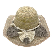 Load image into Gallery viewer, Floppy Palm Hat- Leaves Macrame Band
