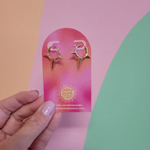 Load image into Gallery viewer, Spiked Hoop Earrrings