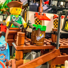 Load image into Gallery viewer, Stud Lemon Lime Soda Barrel / Keg made using LEGO parts