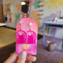 Load image into Gallery viewer, Let It Be Pink Earrings