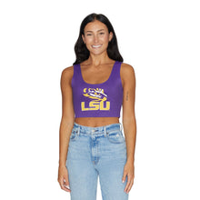 Load image into Gallery viewer, LSU Purple Crop Tank Top