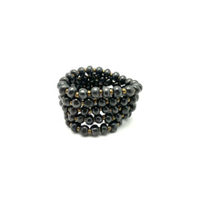 Load image into Gallery viewer, Simple Ceramic Bracelet- Charcoal Glaze