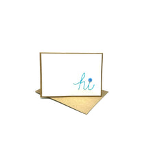 Load image into Gallery viewer, Rosie's Handmade Cards- Hi