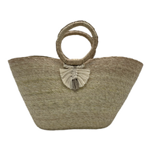 Load image into Gallery viewer, Woven Palm Beach Tote
