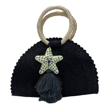 Load image into Gallery viewer, Handwoven Crescent Bag with Pompon