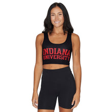 Load image into Gallery viewer, Indiana Hoosiers Black Crop Top