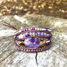 Load image into Gallery viewer, Immense Calm &amp; Nurturing Amethyst Bracelet