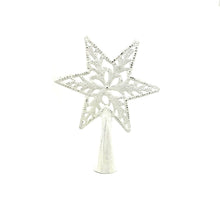 Load image into Gallery viewer, Metal Tree Topper- Distressed White