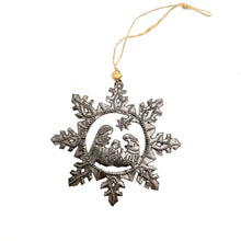 Load image into Gallery viewer, Snowflake Nativity Ornament
