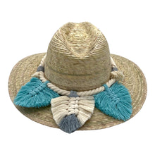 Load image into Gallery viewer, Indiana Palm Hat - Leaves Macrame Band