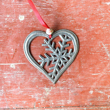 Load image into Gallery viewer, Heart Snowflake Ornament