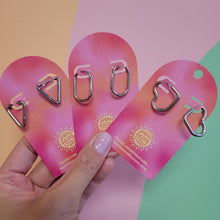 Load image into Gallery viewer, Stainless Steel Shape Hoops