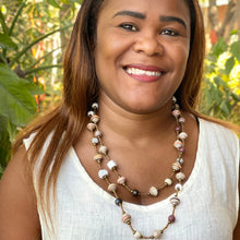 Load image into Gallery viewer, Haitian Signature Necklace- Pastels with Cereal Box Beads look