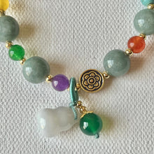 Load image into Gallery viewer, Natural Jade Health &amp; Abundance Bracelet
