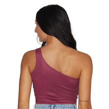 Load image into Gallery viewer, College of Charleston Maroon One Shoulder Top