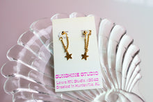 Load image into Gallery viewer, Eyes Full of Stars Titanium Chain Earrings