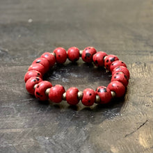 Load image into Gallery viewer, Ceramic Color Burst Bracelet- Lady Bug
