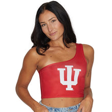 Load image into Gallery viewer, Indiana Hoosiers Crimson One Shoulder Top