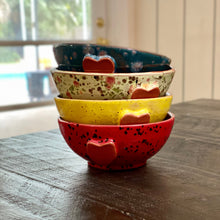 Load image into Gallery viewer, Calliope Heart Ice-Cream Bowls - Ladybug Red