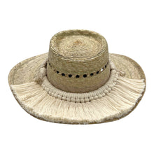 Load image into Gallery viewer, Espanol Palm Hat -Half Moon Band
