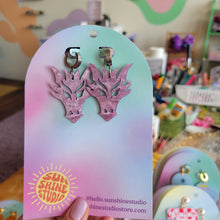 Load image into Gallery viewer, Fierce Dragon Acrylic Earrings