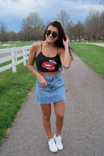 Load image into Gallery viewer, Miami University Lips Spaghetti Tank