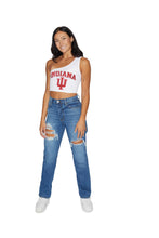 Load image into Gallery viewer, Indiana Hoosiers White One Shoulder Top