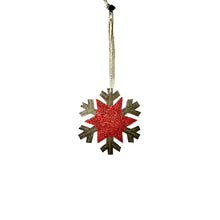Load image into Gallery viewer, Glitter Snowflake Ornament
